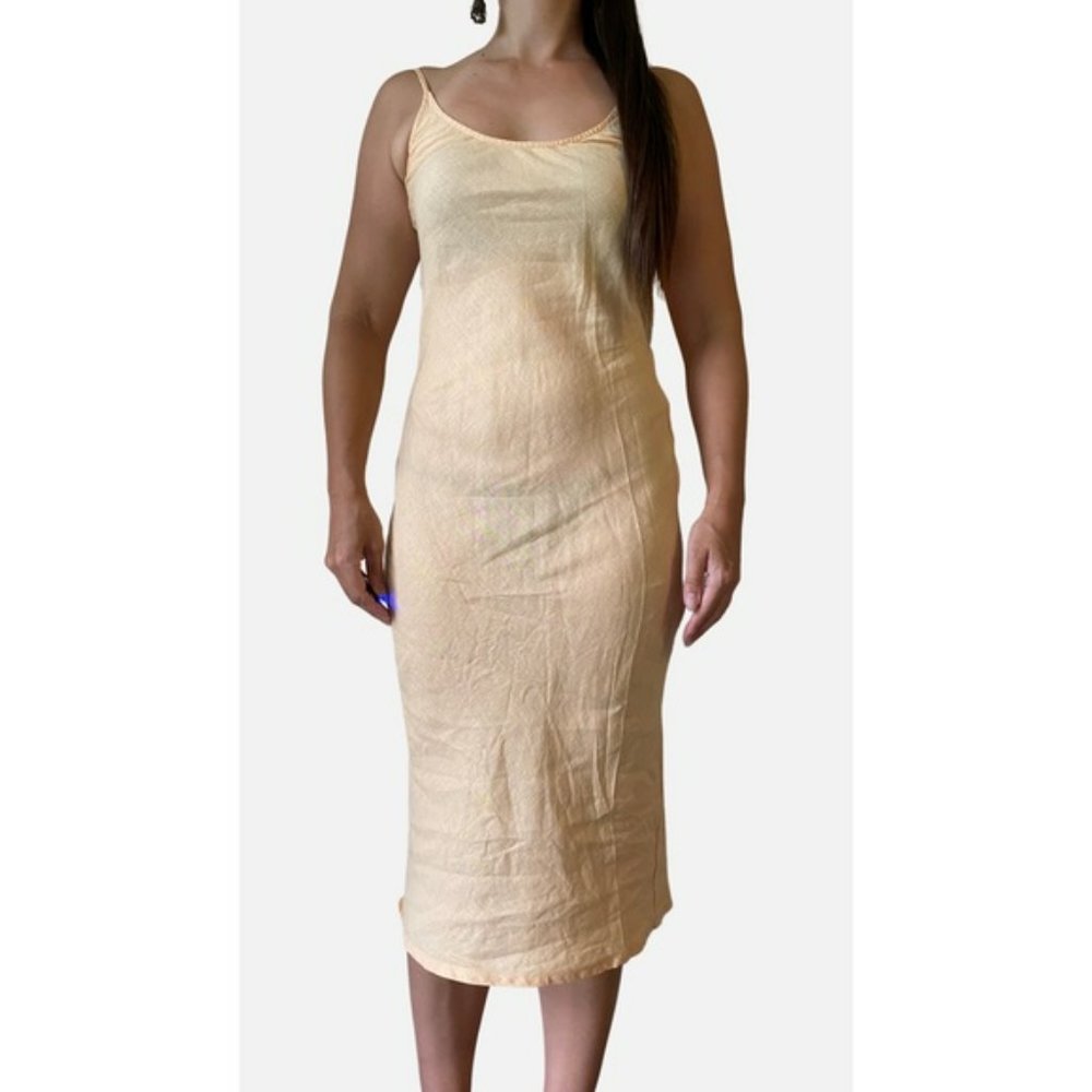 Bias Basics The Slip In Shell Linen Bias Cut Midi… - image 4